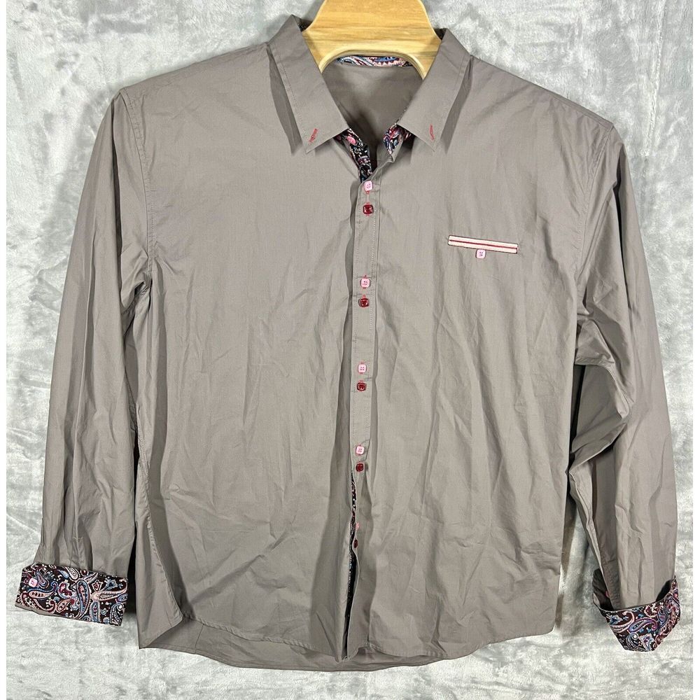 Coofandy Mens 3XL Button Up Flip Cuff‎